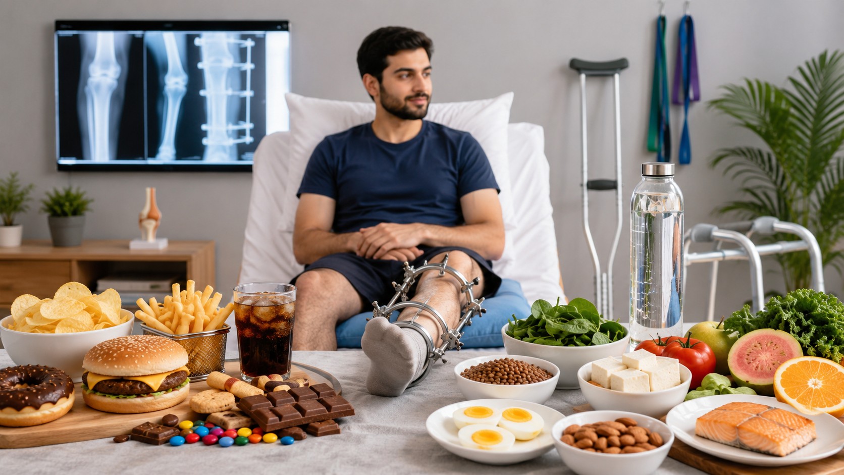 Foods to avoid after limb lengthening surgery during recovery