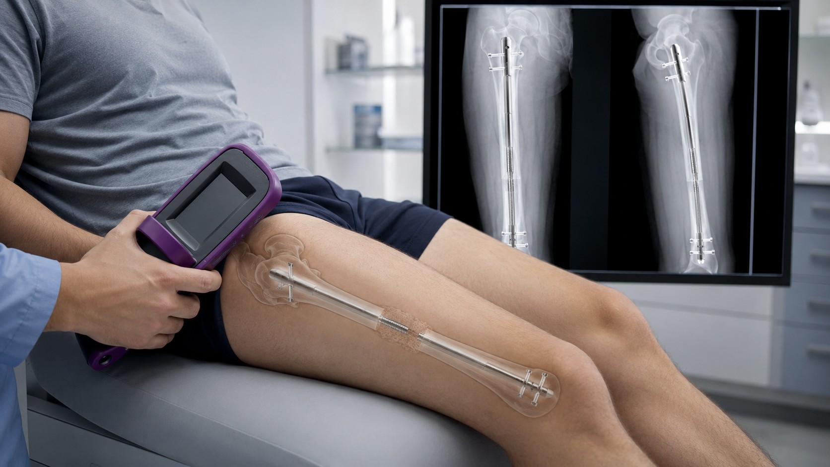 How does the PRECICE nail work during internal limb lengthening