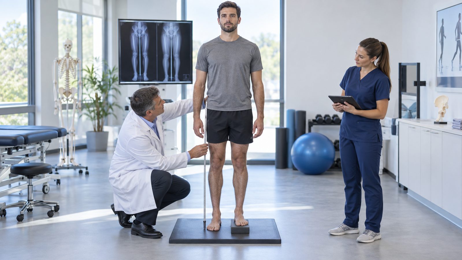Orthopaedic assessment for a patient with a pre-existing leg length discrepancy