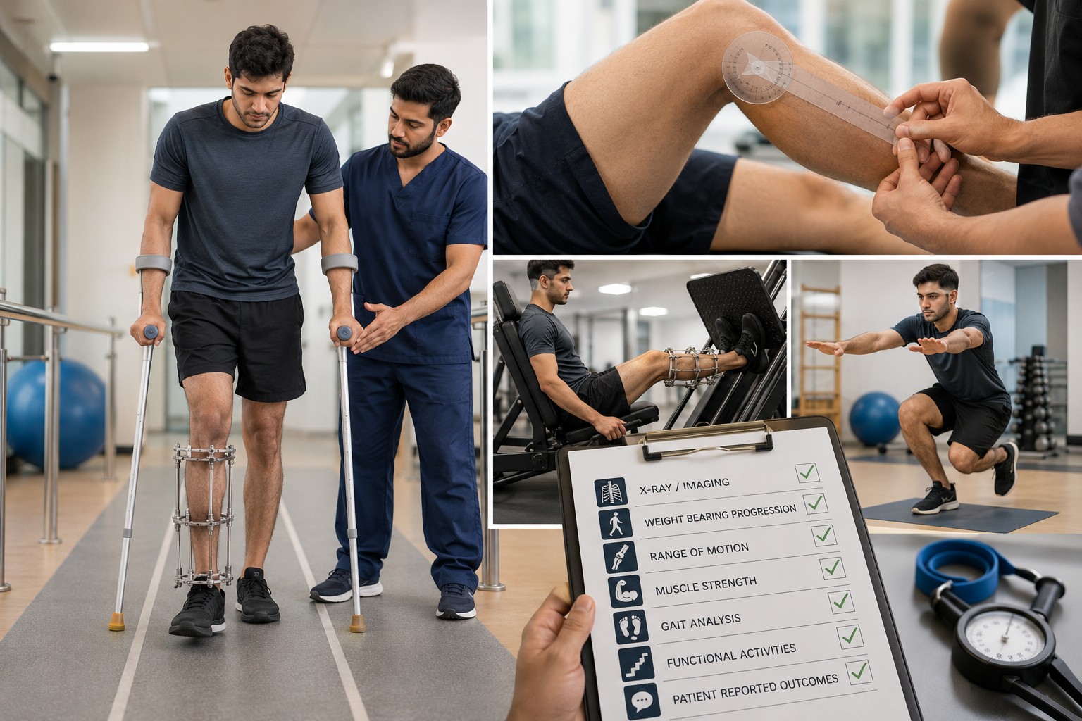 Outcome measures in limb lengthening surgery and rehabilitation progress